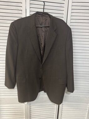 Joseph Abboud Men's Dark Brown Two-Button Suit Jacket